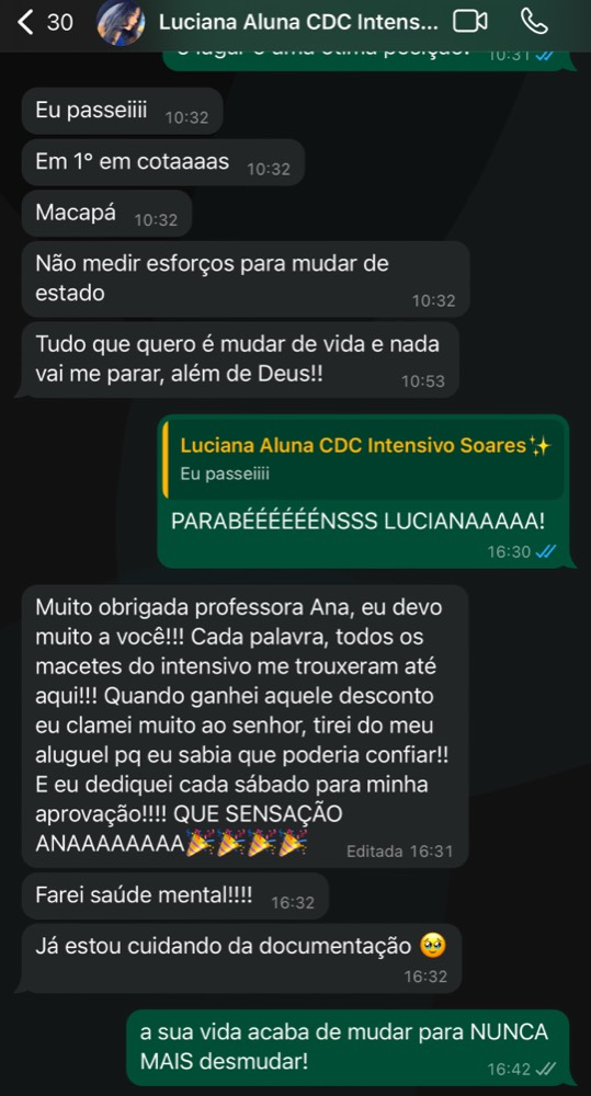 Depoimento de aluna do Cuidando da Carreira